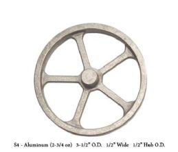 Unmachined Aluminium Flywheel  FWC-S4.3 1/2 inch Dia x 1/2 W X 1/2 Hub Dia